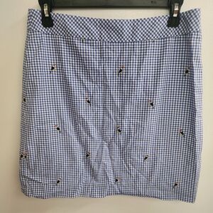 Talbots Gingham Tucan Skirt